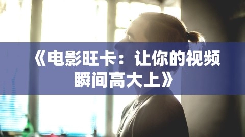 《电影旺卡：让你的视频瞬间高大上》