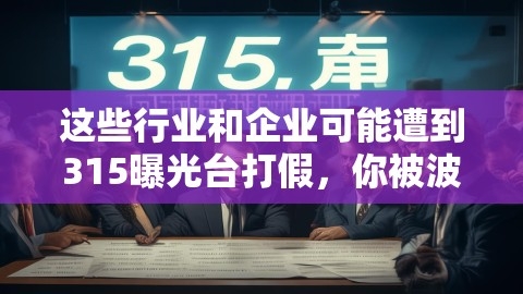 这些行业和企业可能遭到315曝光台打假，你被波及了吗？,315曝光台,打假,第1张